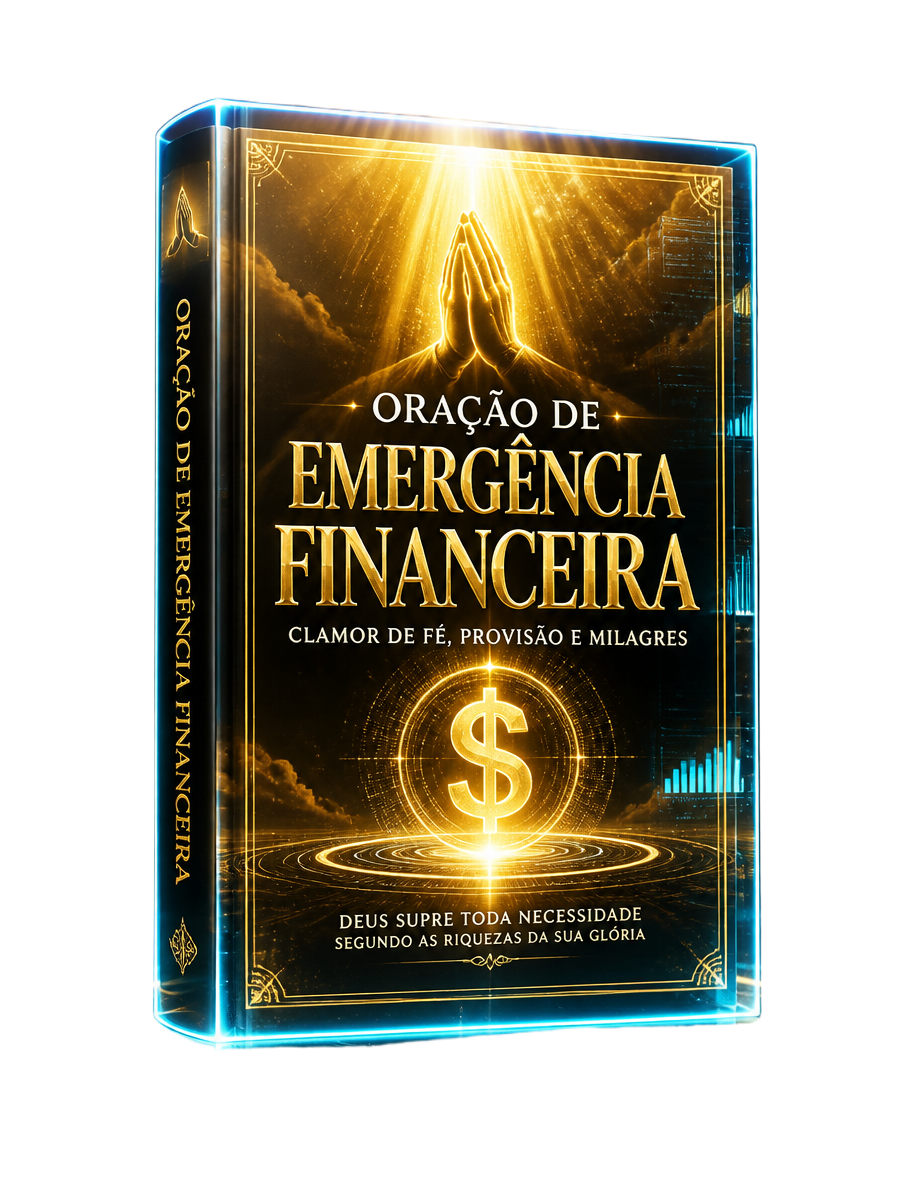 Mockup do eBook Oração de Emergência Financeira